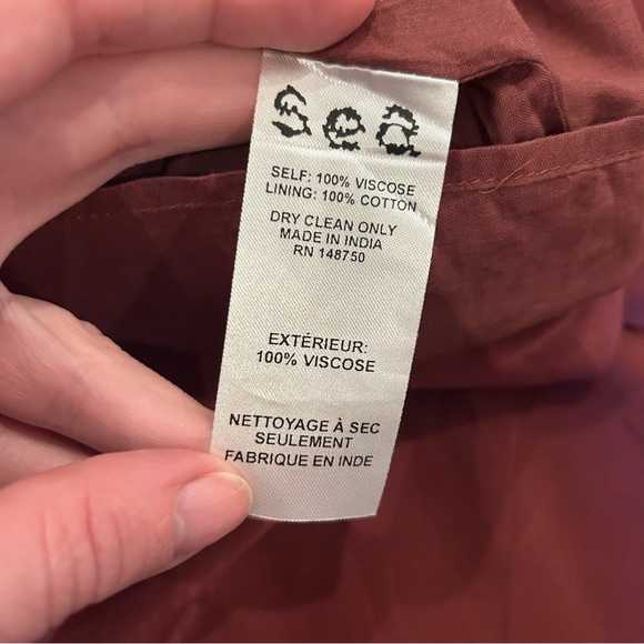 Sea NY Hemingway Micro-pleat Viscose Midi Skirt size 4 - Picture 5 of 5